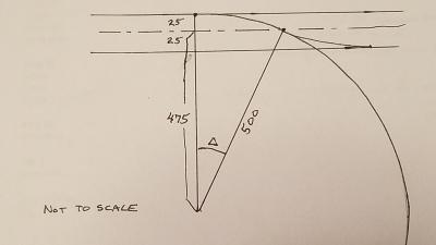 500 radius curve