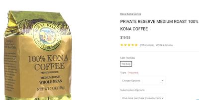 Kona coffee