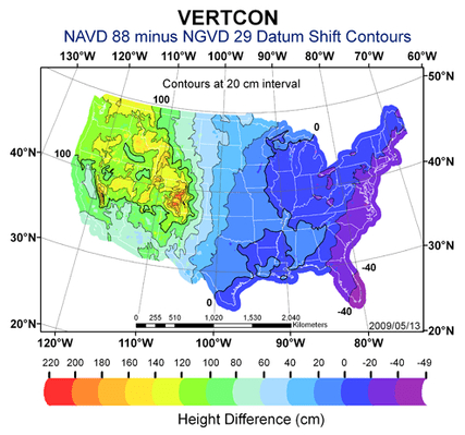 VERTCON Data Shift Contours