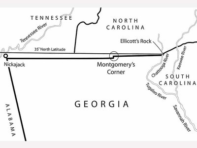 Northern and western boundaries