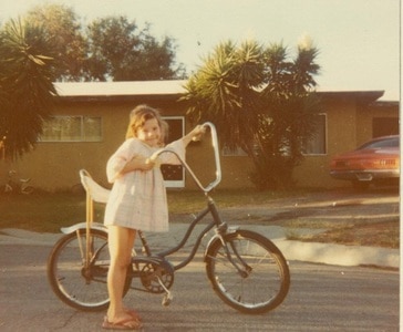 Angel (young) with bike & Sharlet