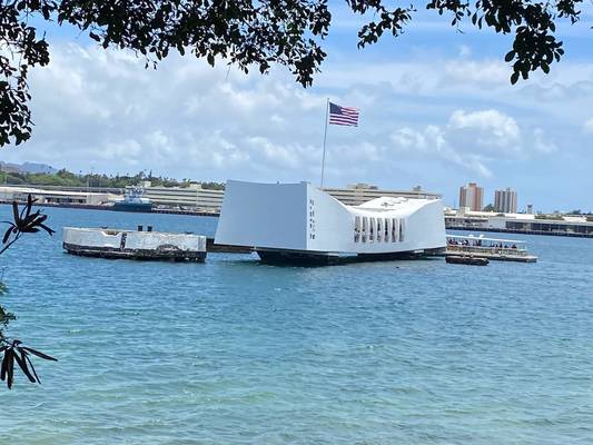 USS Arizona Ford Island View