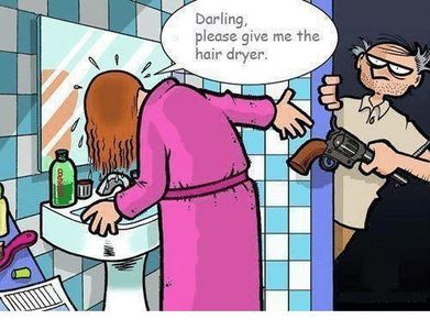 darling please give me the hair dryer 6249736