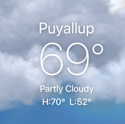 BEAUTIFUL DAY IN PUYALLUP