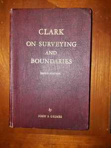 Clark On Surveying And Boundaries 3rd Ed Cover