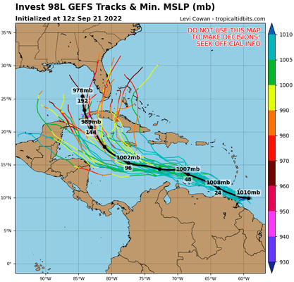 98L gefs latest