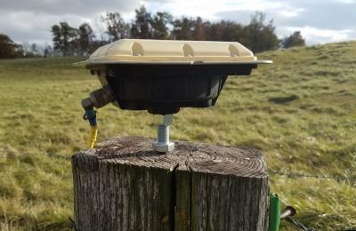 Antenna on post