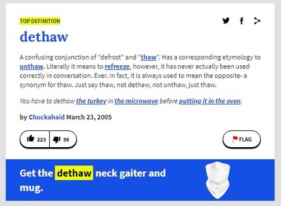 dethaw