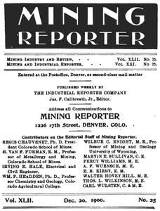 Dec 20 1900 Mining Reporter