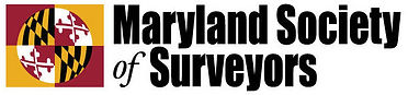 Maryland Society of Surveyors logo with survey tools and state outline.