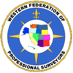 Logo of Western Federation of Professional Surveyors with a map and compass.