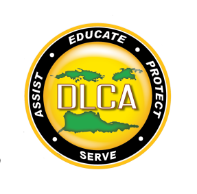 DLCA logo featuring land and survey elements for land surveyors.