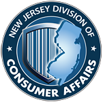 Official logo of New Jersey Division of Consumer Affairs for land surveyors.