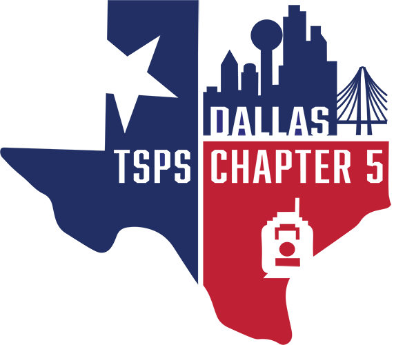 Dallas Chapter logo for Texas Society of Professional Surveyors.