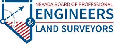 Nevada Board of Professional Engineers and Land Surveyors logo with surveyor tools.