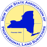 Logo of the New York State Association of Professional Land Surveyors.