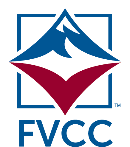 FVCC logo featuring mountain and valley symbols for geomatics professionals.