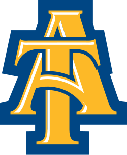 North Carolina A&T State University logo with academic symbols.