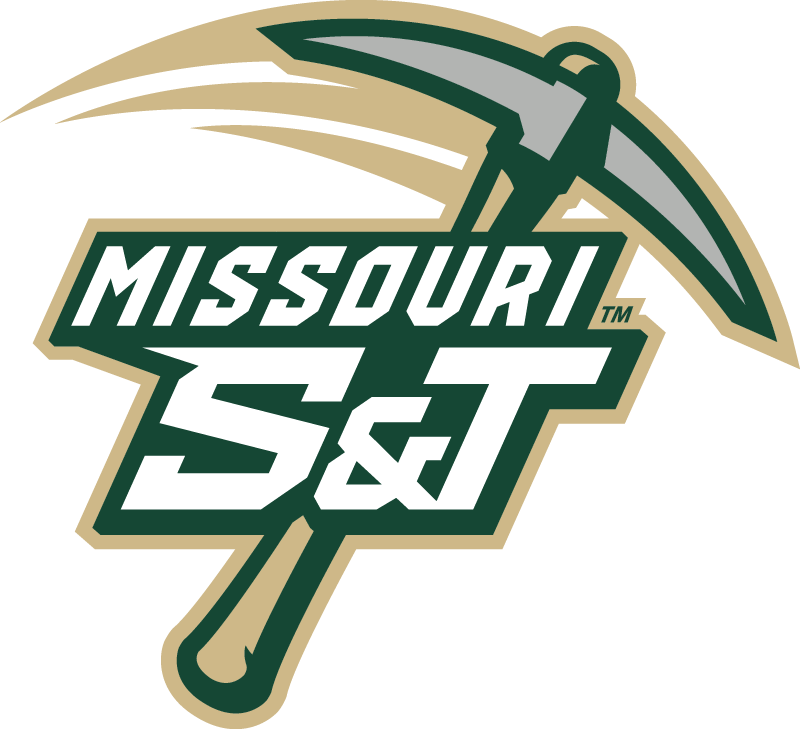 Missouri S&T logo with pickaxe and hammer for geomatics industry.