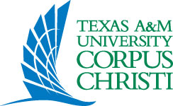 Official Texas A&M University - Corpus Christi logo with text and emblem.
