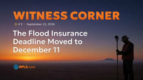 Surveyor with equipment at sunset for flood insurance deadline update.